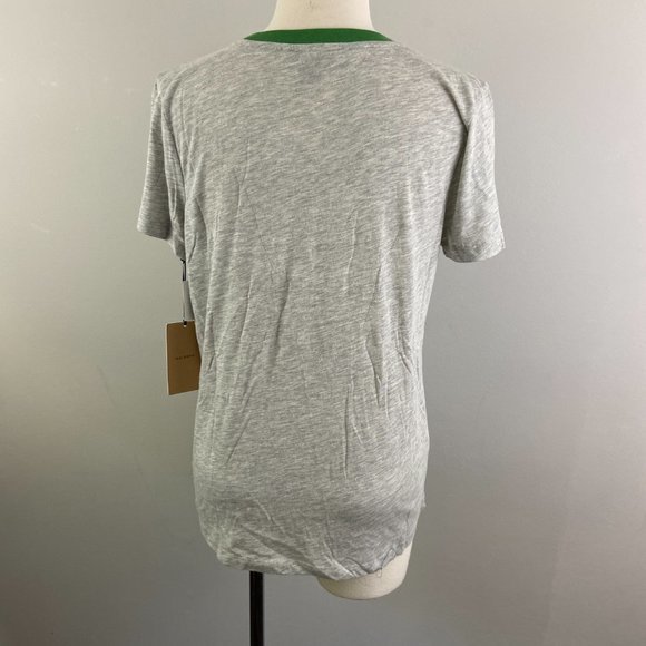 NWT HALOGEN Grey All Luck Clover Tee (M) - Picture 5 of 8